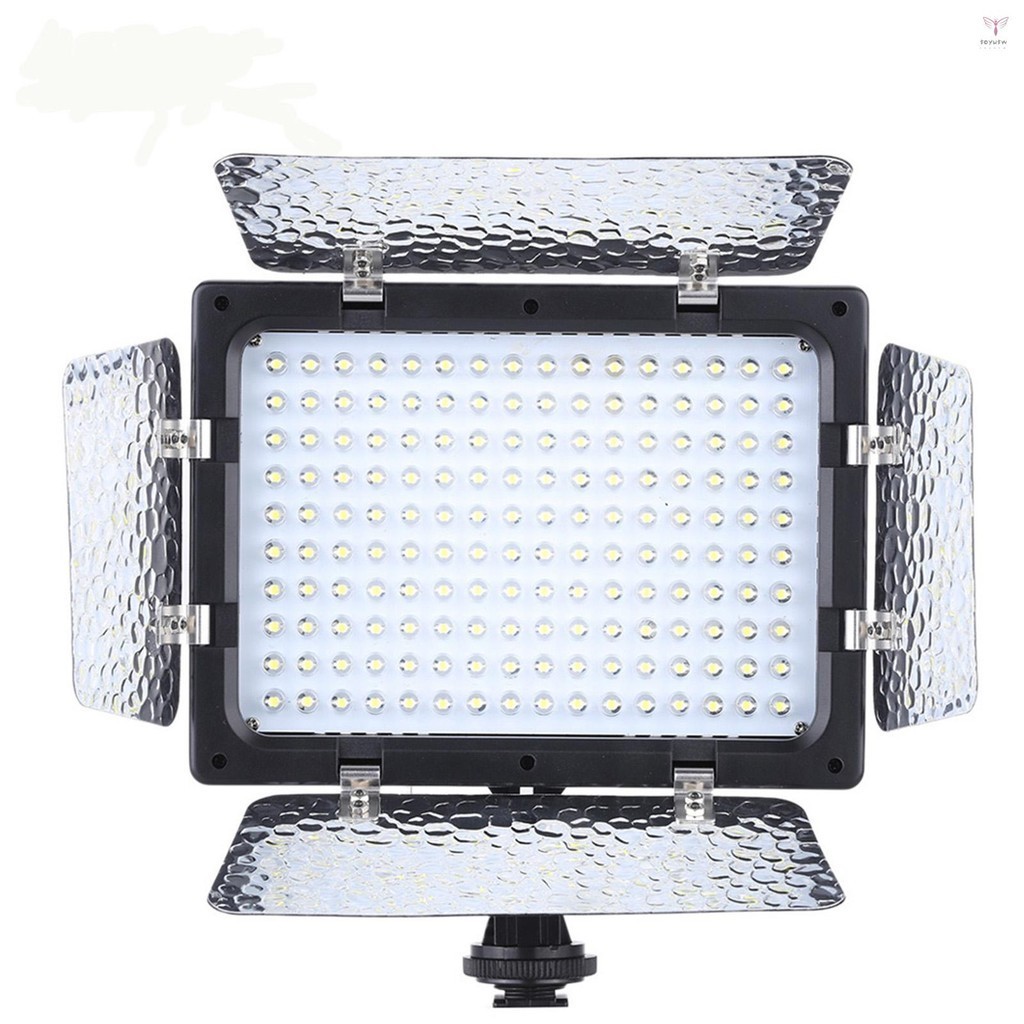 Andoer W160 視頻攝影燈燈面板 6000K 160 LED 用於數碼單反相機 DV 攝像機