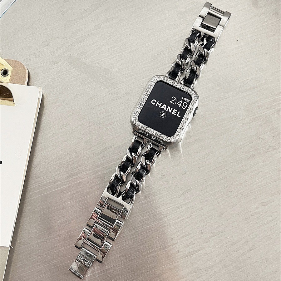 【現貨 多件折扣】Apple Watch  女士錶帶 40 41mm 44/45 iwatchS9 牛仔鏈式 49mm