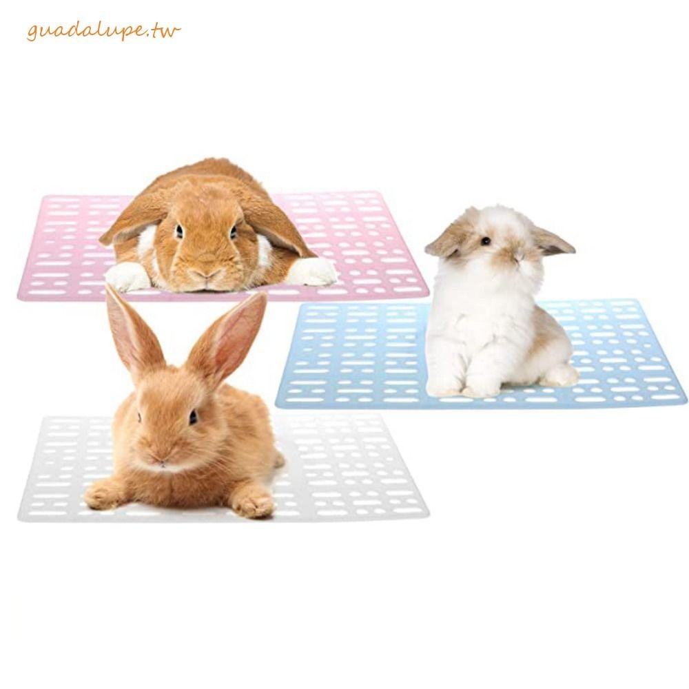 GUADALUPE兔子墊1PC矩形可水洗荷蘭豬龍貓豚鼠防滑通用兔子腳墊