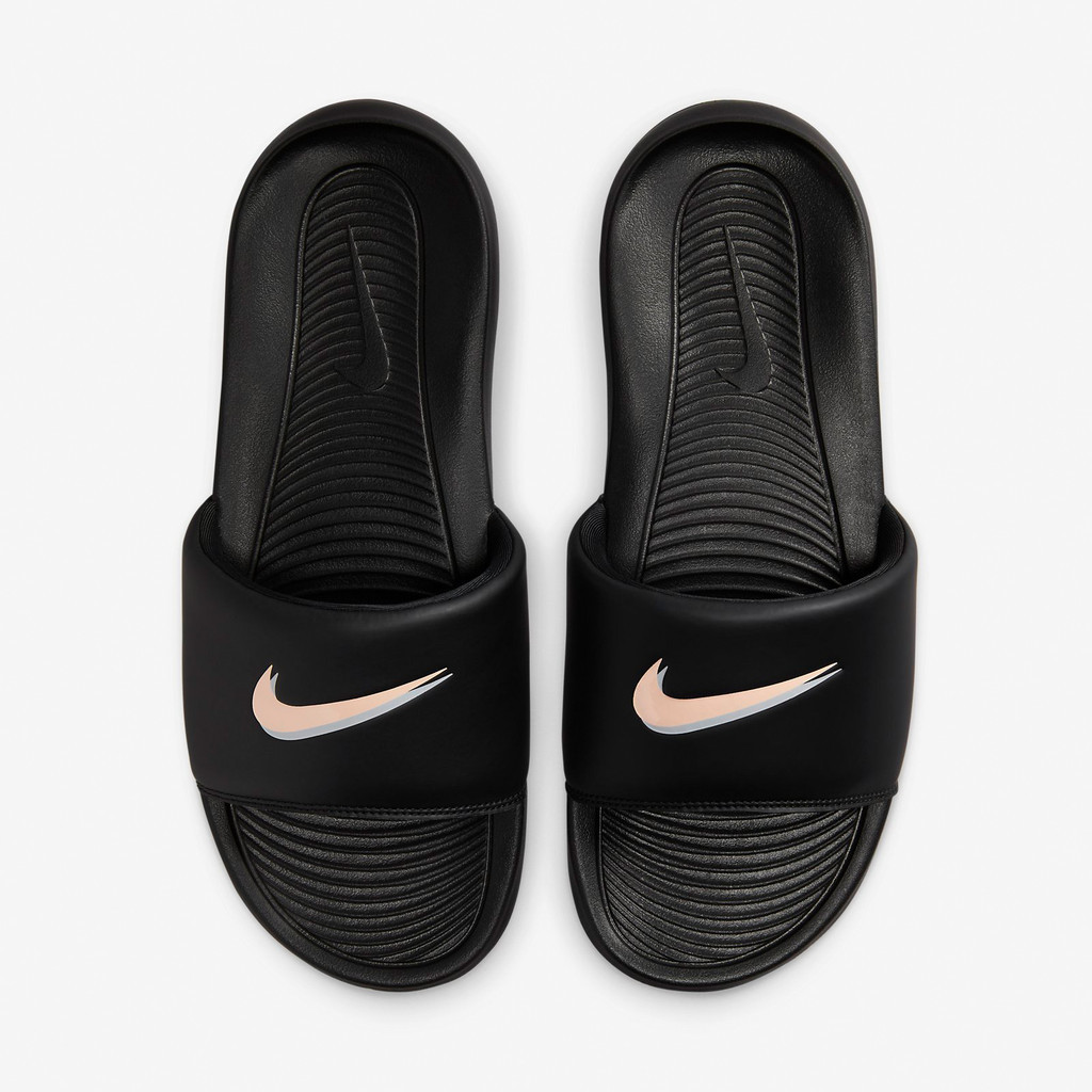 Nike 拖鞋 Victori One Slide 男鞋 黑 玫瑰金 勾勾 運動拖鞋 [ACS] FZ1395-001