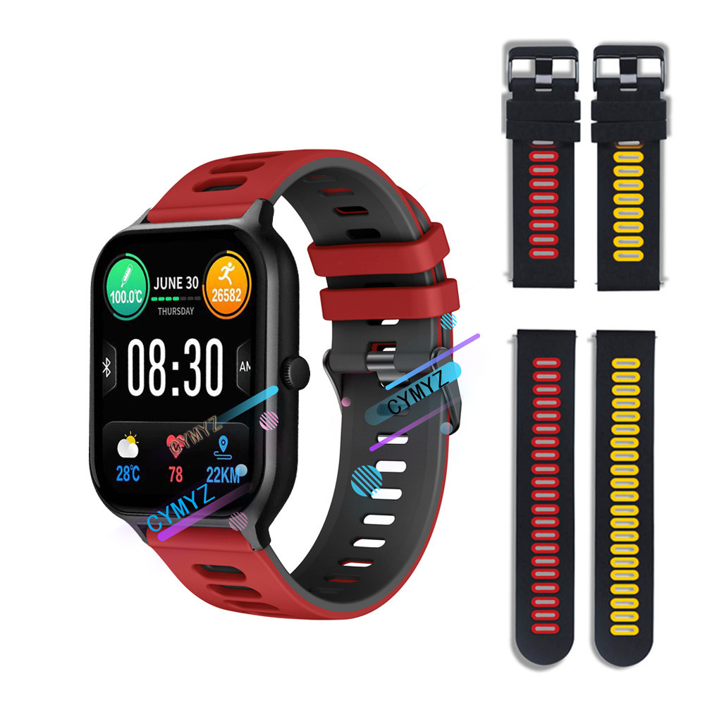 適用於 Fangu 梵固 da9a 智慧手錶 錶帶 矽膠錶帶 梵固 da9a 錶帶 運動腕帶