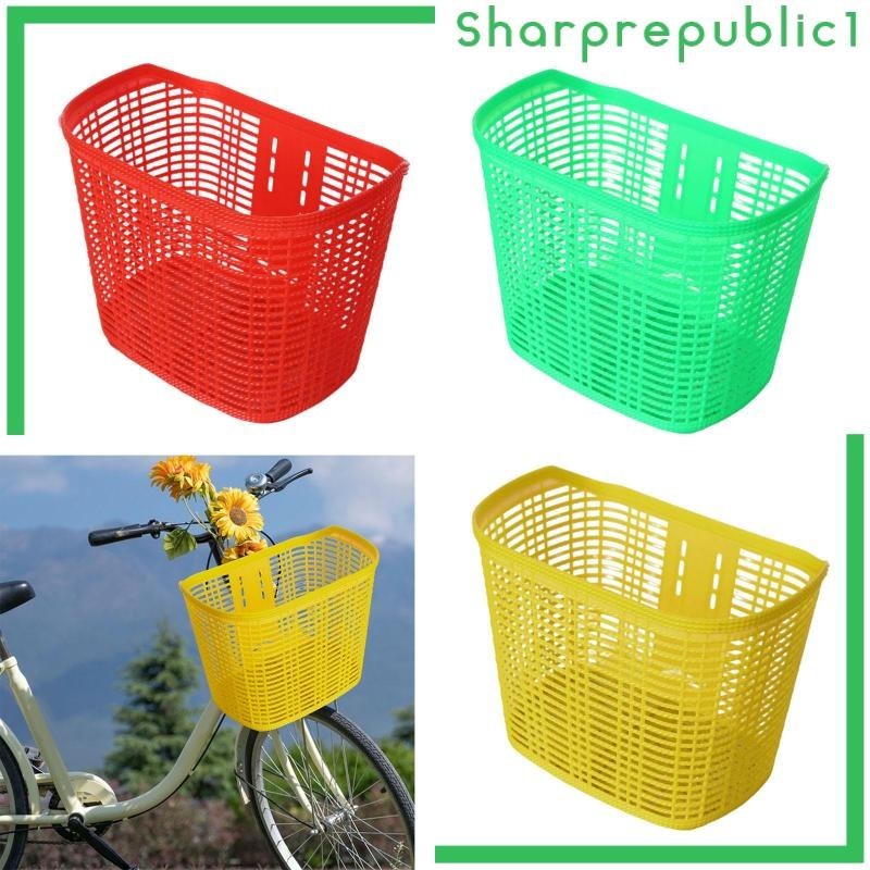 [Sharprepublic1] 自行車籃前籃自行車配件自行車馱包寵物背架儲物籃野餐折疊自行車騎行