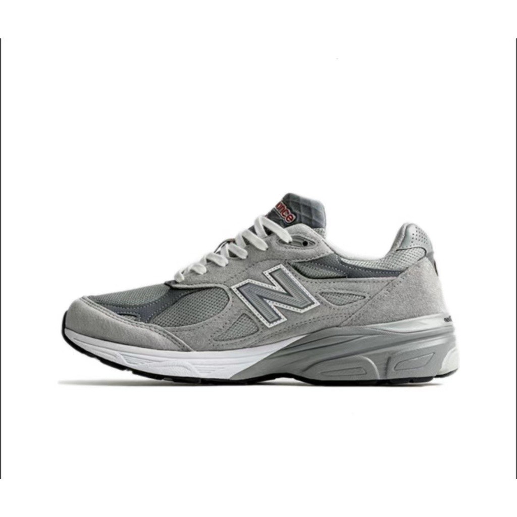 紐巴倫 New Balance Teddy Made 系列 NB 990 V3 牛皮耐磨防滑低幫休閒運動跑鞋男女通用灰色