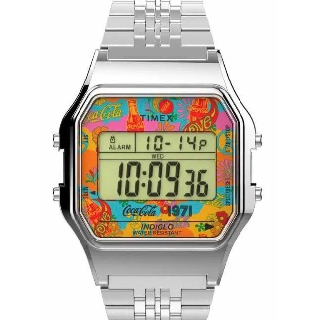 近全新 TIMEX 手錶 INDIGLO Classic Digital Coca-Cola 日本直送 二手