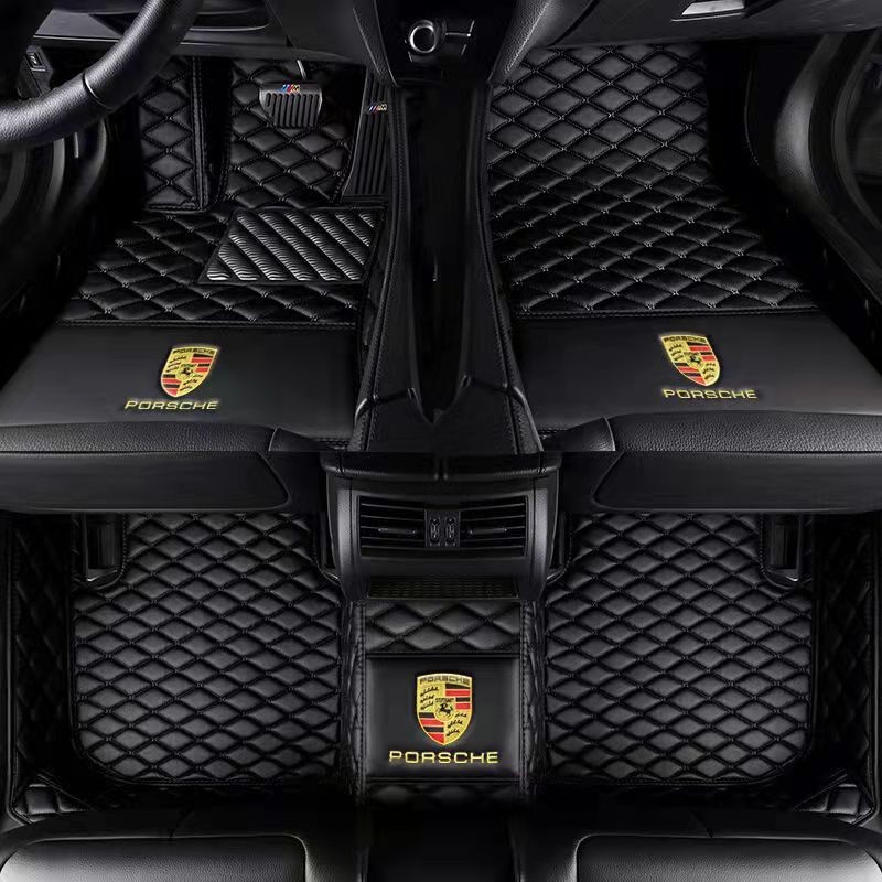 PORSCHE 腳踏墊 汽車腳墊718 911 Boxster 981 Cayenne  卡宴 訂製腳墊5D 全包圍汽車