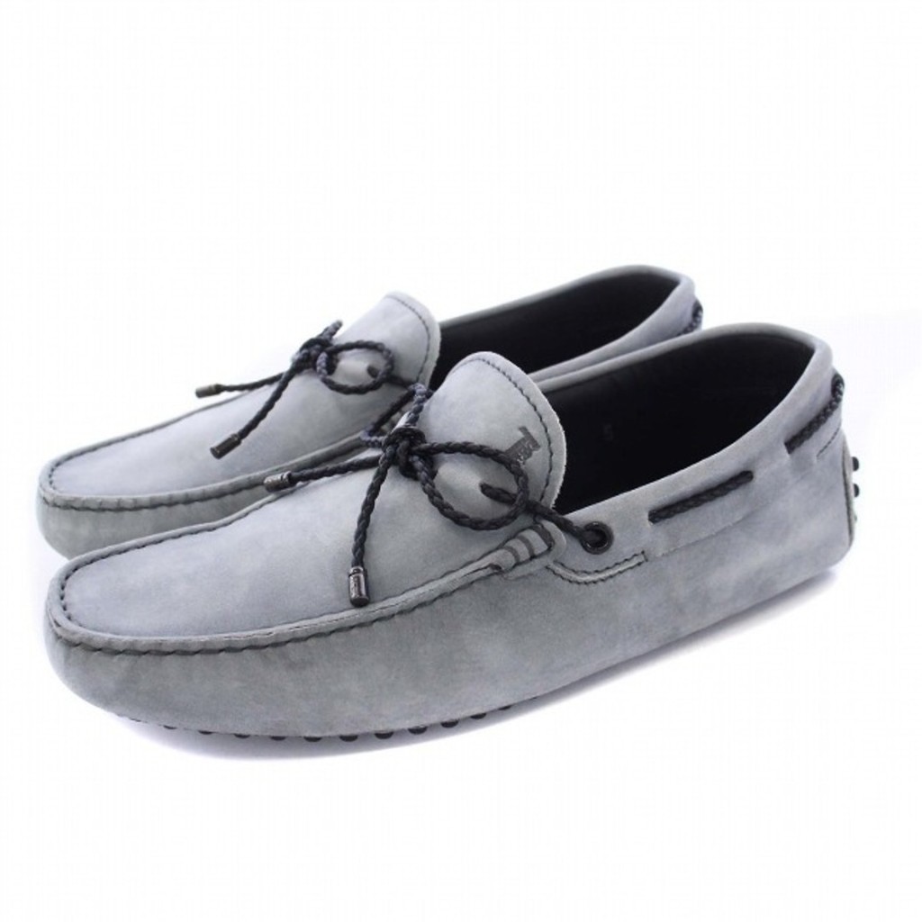 TOD'S鞋子灰色 麂皮 鹿皮鞋 日本直送 二手