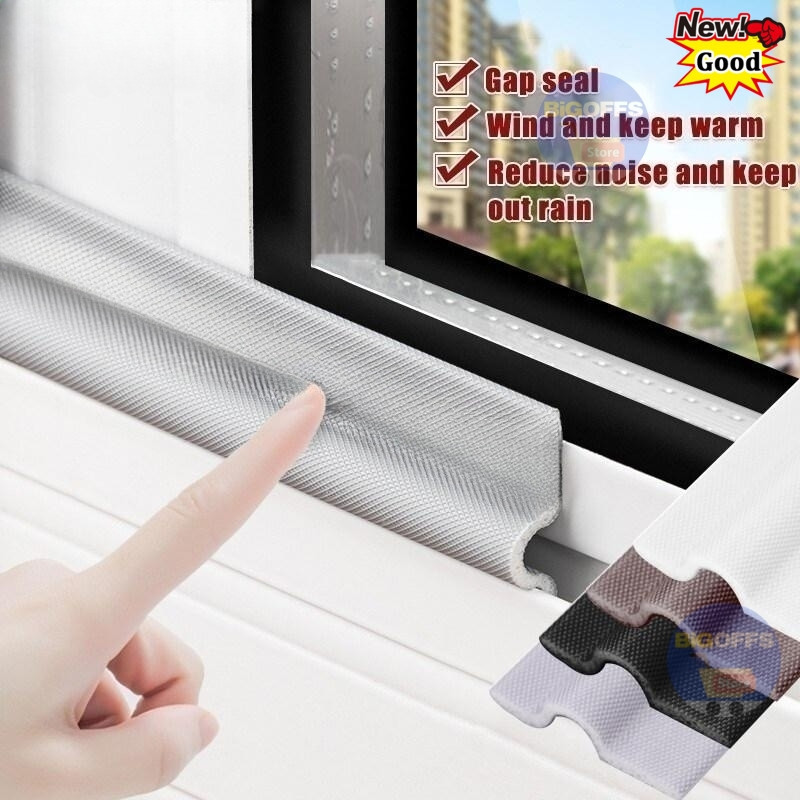 窗戶擋風雨密封條隔音泡沫牆絕緣膠帶用於推拉門窗填縫防風隔音密封條