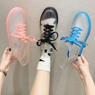 💖臺灣出貨💖雨靴 雨鞋女 短筒雨鞋 女鞋 透明可愛成人短筒雨鞋女防水鞋防滑膠鞋套鞋韓國時尚款外穿雨靴秋