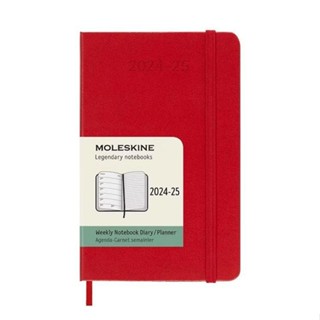 2024-2025【MOLESKINE】週記18M硬殼-口袋型紅【金石堂】
