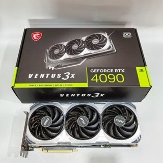 曉芳生活館、、、MSI微星 RTX4090 萬圖師顯卡散熱器塞博顯卡手辦顯示卡DIY擺件展品