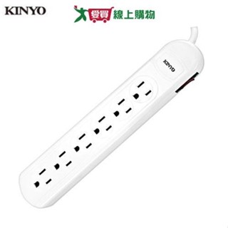 KINYO 1開6插安全延長線CG3166-6呎【愛買】