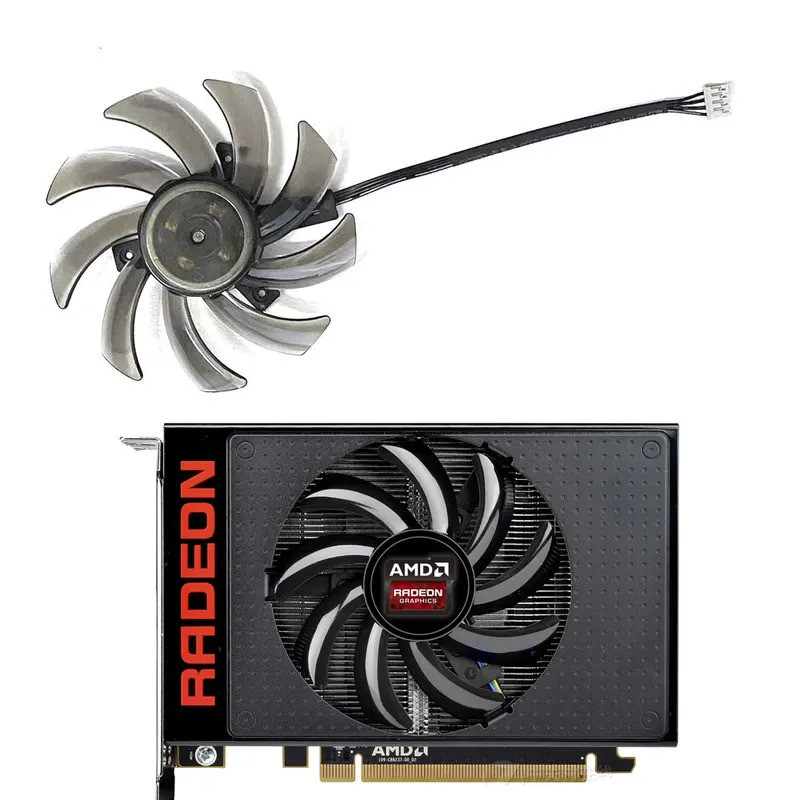 全新 DIY GPU 風扇 4PIN 85MM FDC10H12S9-C 適用於藍寶石 R9 Nano 4G HBM 顯