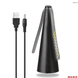 戶外多功能扇葉驅蠅器 自動驅蠅器 趕蠅驅蚊風扇  USB款，不帶電池出貨，黑色