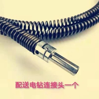 手電鑽疏通廚房下水道彈簧1米2米3水管馬桶菜池管道疏通工具接杆20250315