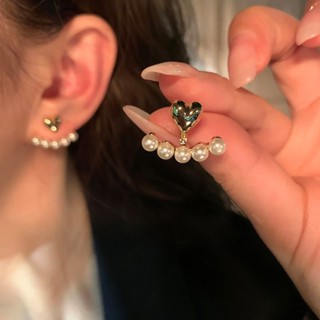 925銀針珍珠愛心耳環2025年小眾設計感高級輕奢耳飾耳環女