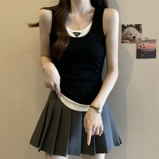 【春夏氛圍感穿搭】300斤特大碼吊帶背心女夏季內搭打底外穿熱辣修身遮肚上衣