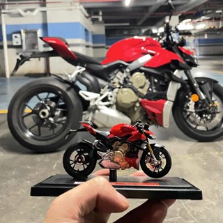 正版授權1:18杜卡迪V4S機車模型模擬合金機車收藏擺件男生禮品