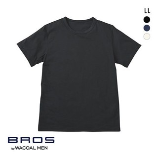 華歌爾WACOAL BROS大碼內衣吸汗速幹純棉透氣抗菌防臭打底短袖男(40GL5300LL)(日本直郵)1