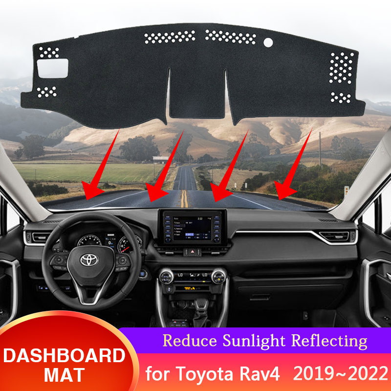 適用於豐田 Rav4 Rav 4 XA50 50 2019 2020 2021 2022 汽車儀表板儀表板罩防曬地毯墊汽