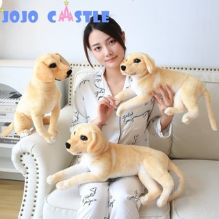 JOJO CASTLE 模擬金毛公仔毛絨玩具可愛大號導狗狗毛絨毛絨動物玩具兒童陪伴玩偶