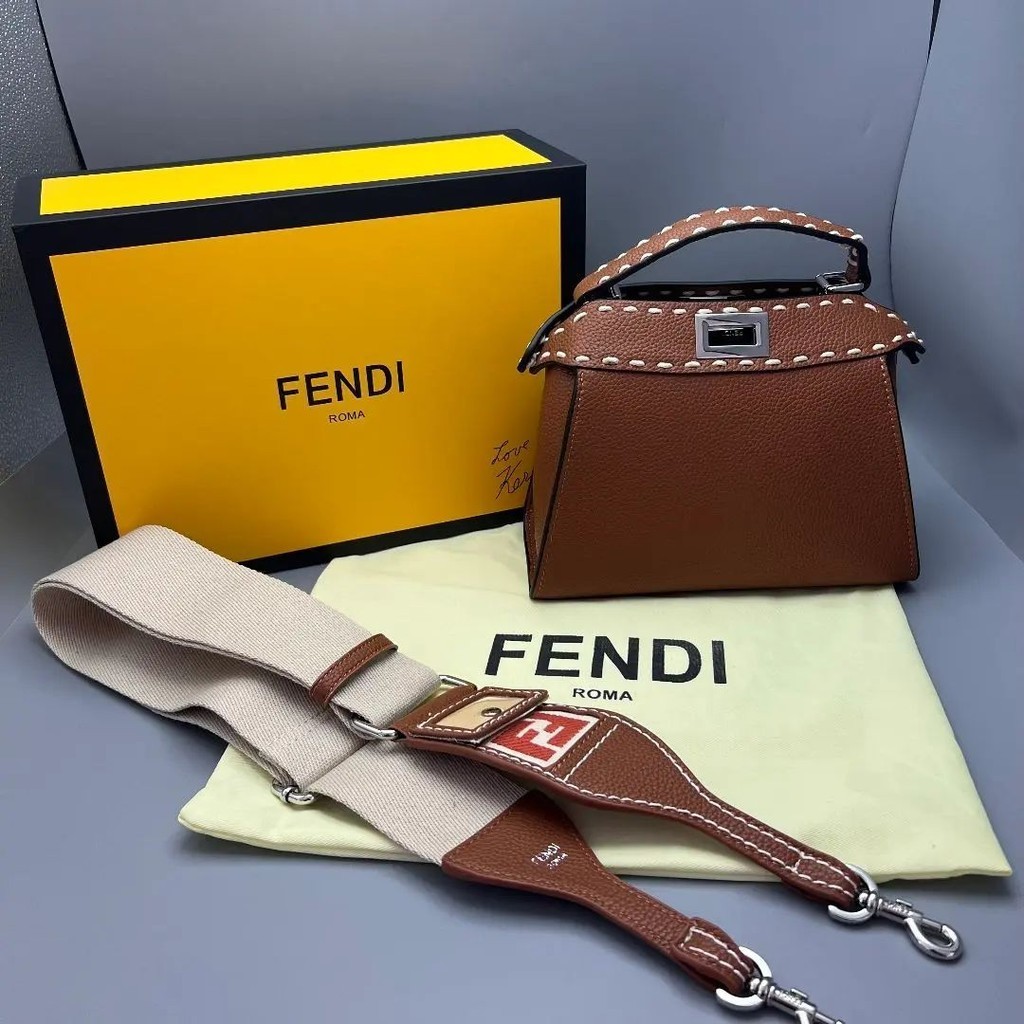 近全新 FENDI 芬迪 手提包 肩背包 Peekaboo 2way 迷你 日本直送 二手