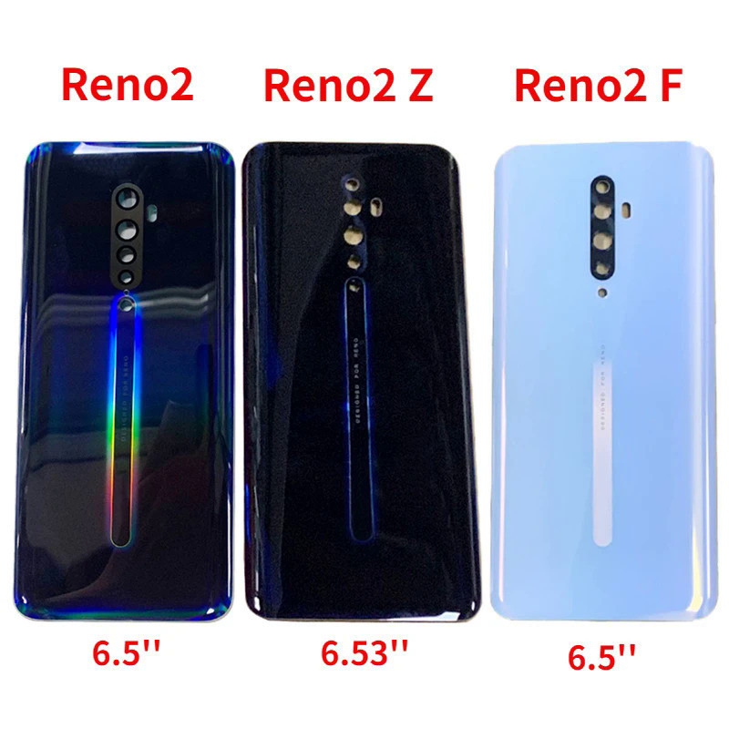 Oppo Reno 2 Reno2 Z F 後蓋玻璃後蓋電池蓋後門外殼後殼帶徽標更換部件