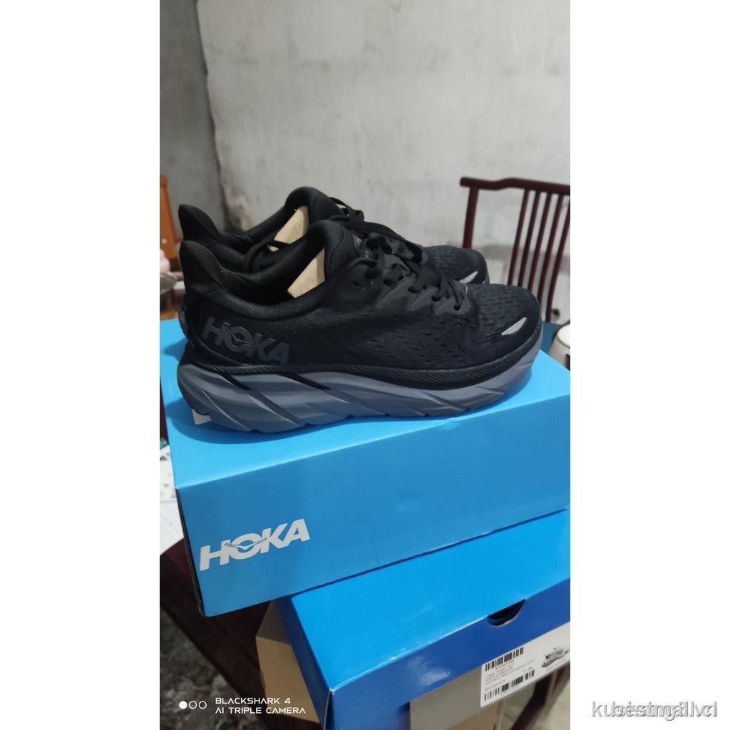 ✺☎Hoka ONE Clifton 8 2022 減震運動鞋黑色