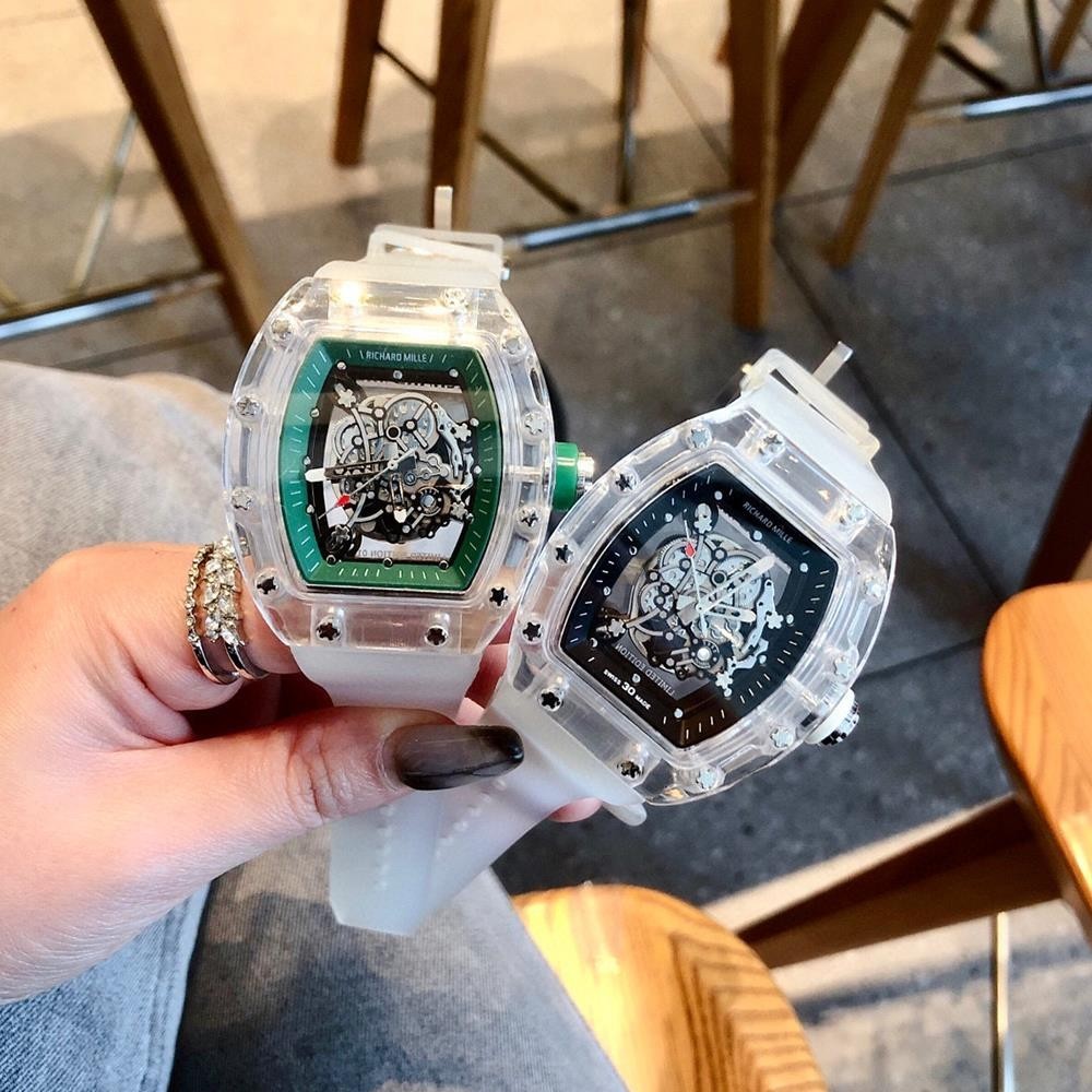 【專櫃】理查德RM055透明鏤空非機械腕錶潮男個性時尚高級感運動商務腕錶