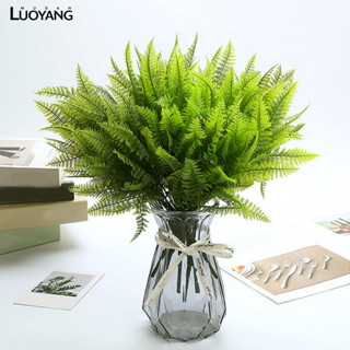 洛陽牡丹 49目波斯草蕨類仿真植物綠植盆栽裝飾塑膠假草