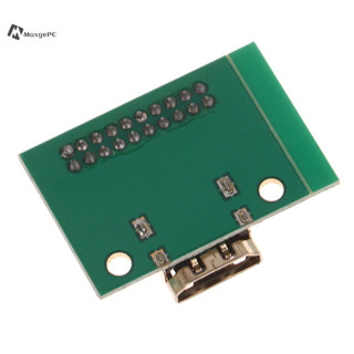 Maxgepc 兼容 HDMI 19Pin 測試插座插孔 19 針適配器測試板帶 PCB 板全新