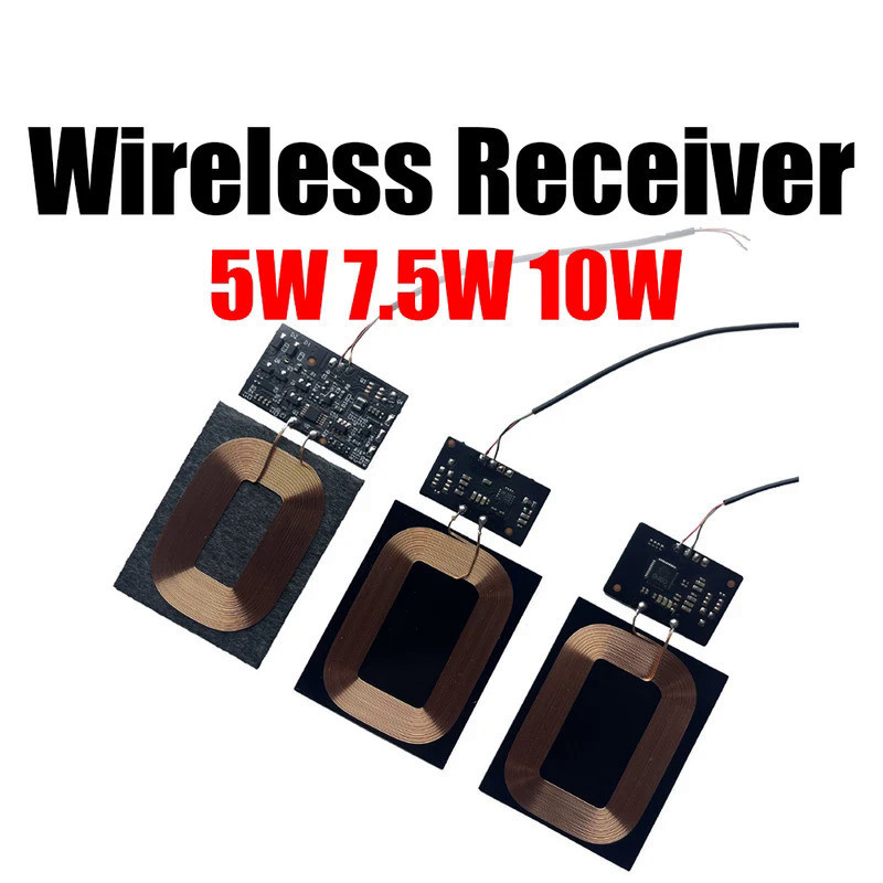 5w 7.5W 10W 5V 1A 無線充電器接收模塊 PCBA 線圈電路電源板用於無線快速充電發射器