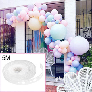 5米透明氣球鏈條婚禮生日派對裝飾道具（單孔/雙孔）