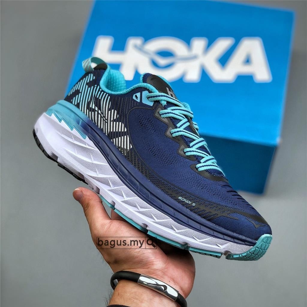 [尺碼歐元]HOKA One Bondi 5 低 1014759 Mbbrd 男士女士中性專業跑鞋