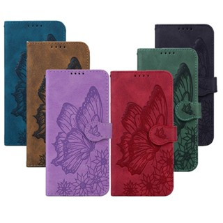 壓印 蝴蝶 花朵 掀蓋 磁吸 皮套 皮質 手機殼 三星 Galaxy S24 S23 S22 Ultra A55 保護殼