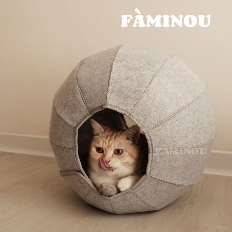 FÀMINOU．Plats寵物太空艙 可折疊寵物窩 貓窩 貓隧道 寵物睡墊 寵物床 貓窩狗窩 貓床狗床 寵物居家