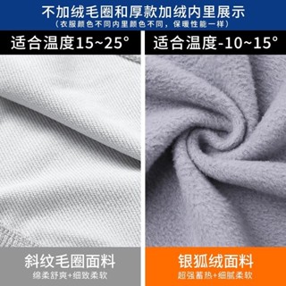 優選男裝 外套 新款餐飲服務衛衣定 制工作服印logo秋冬款工裝外套加厚加絨 拉鍊 風衣 防風防水 衝鋒衣 sam