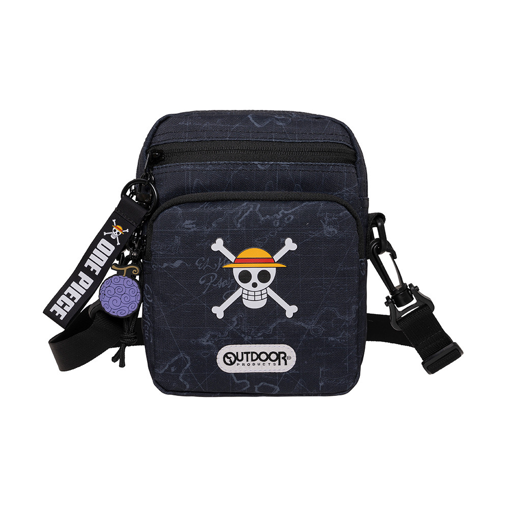 【OUTDOOR】ONE PIECE航海王魯夫直式側背包-黑色 ODOP24M03BK