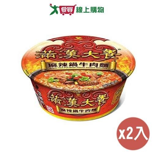 統一 滿漢大餐麻辣鍋牛肉麵(204G)【兩入組】【愛買】