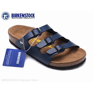 Birkenstock Florida 男/女經典啞光藍色軟木運動鞋 34-46