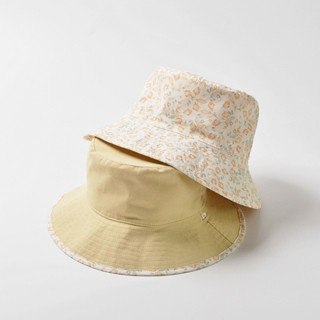 moinmlon雙面戴女童遮陽漁夫帽寶寶透氣防晒太陽帽清新淑女韓版帽