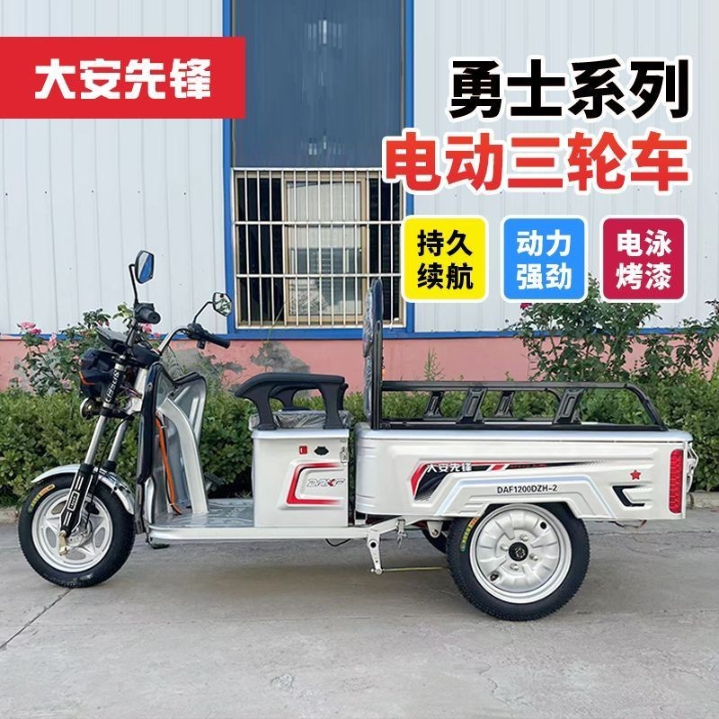 【臺灣專供】電動三輪車拉貨擋風家用電三輪國標新款農用車大功率電動車大車廂