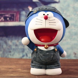 機器貓存錢罐 超大號機器貓存錢罐韓國創意可愛卡通儲蓄罐不怕摔防摔兒童禮物擺