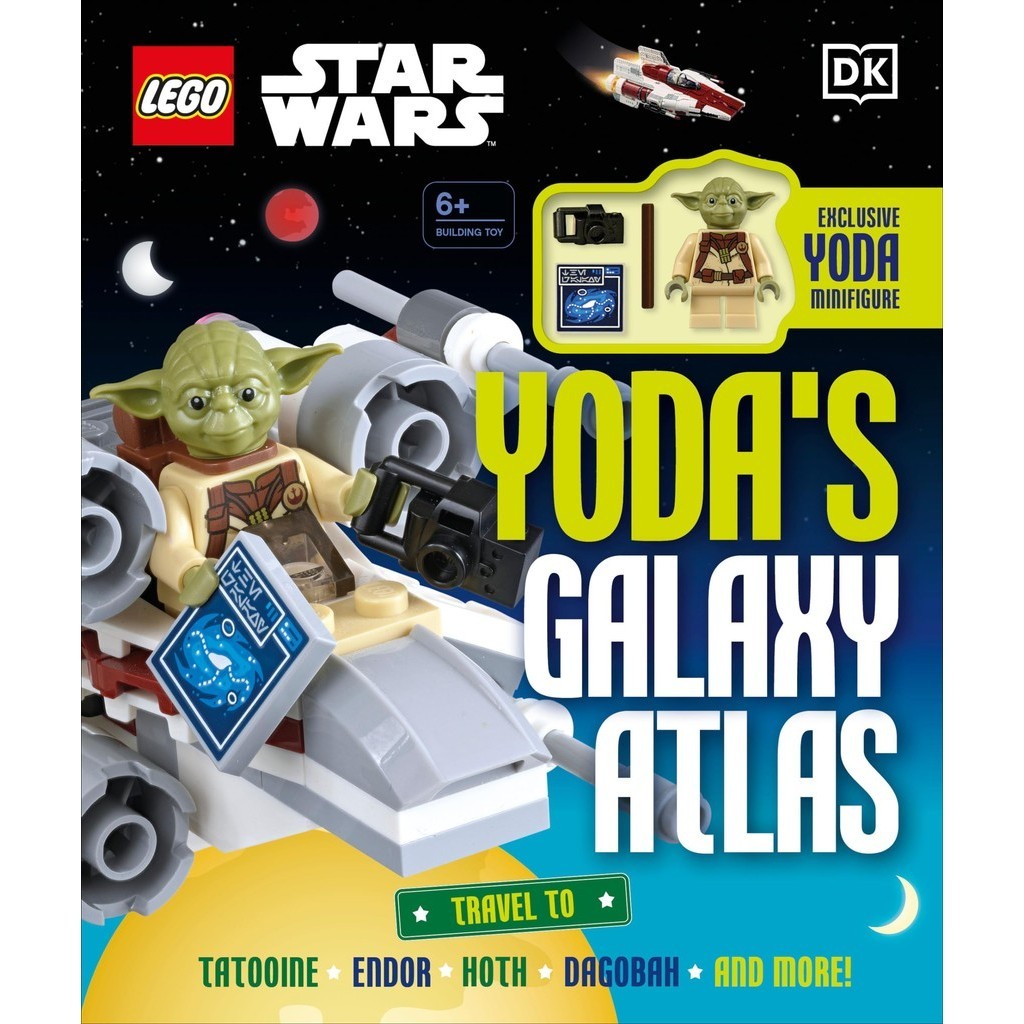 LEGO Star Wars Yoda's Galaxy Atlas : With Exclusive Yoda LEGO Minifigure (美國版)(精裝)/Simon Hugo《Dk Pub》【禮筑外文書店】