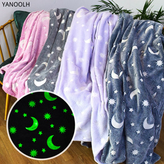 Glow in The Dark Blanket for Girls 兒童柔軟美人魚毛毯兒童夜光彩虹毯沙發美人魚個性化禮