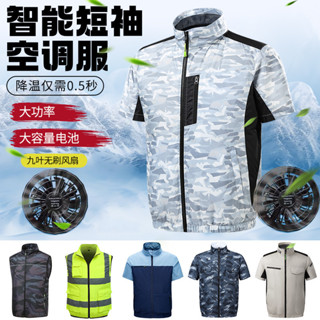 12V超強風力 智慧空調服 冷氣衣 風扇衣 空調服 降溫服 空調衣 製冷工作服 電風扇外套 男款戶外勞保 充電式風扇
