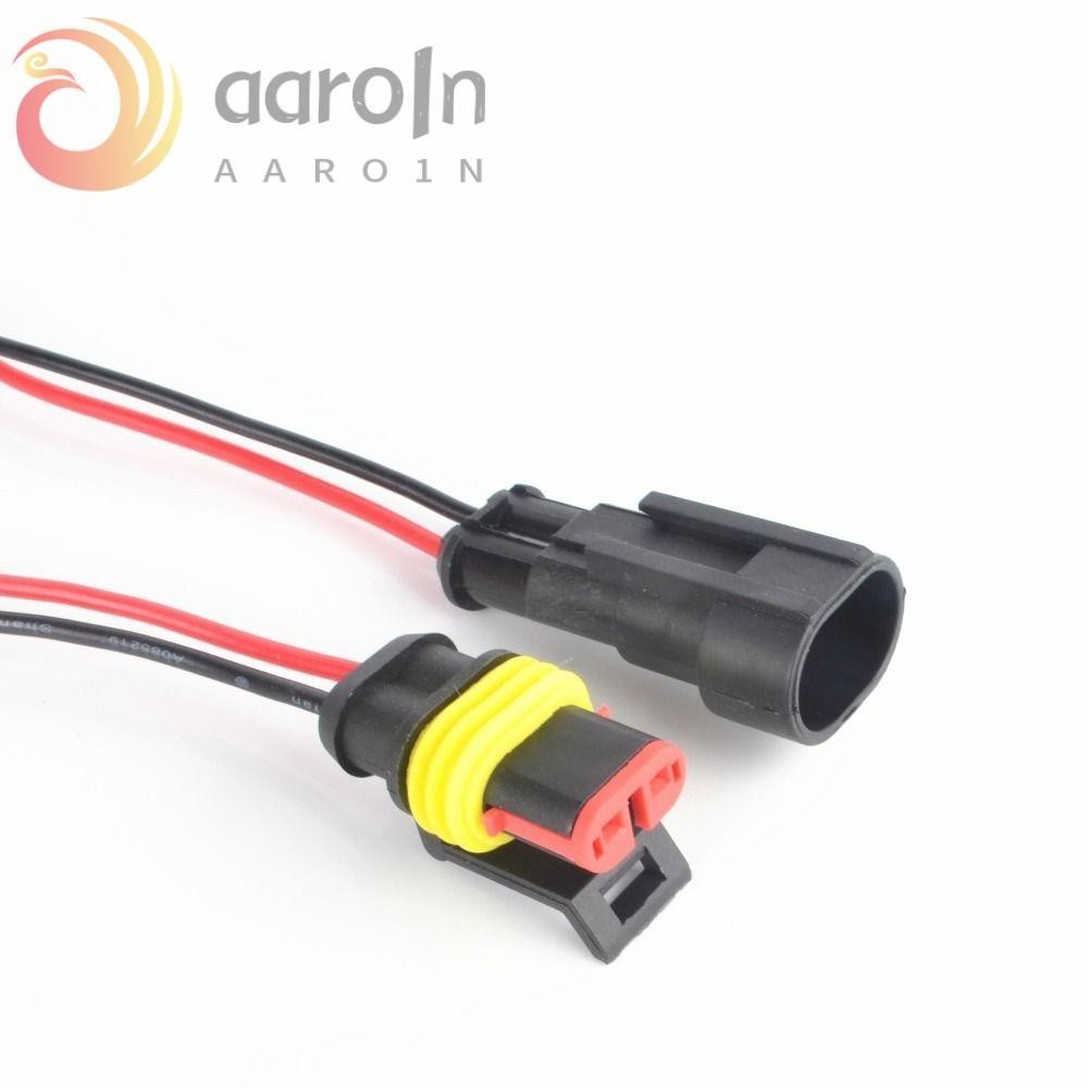 AARO汽車電線10厘米1/2/3/4/5/6引腳端子插頭套件公母電纜Ebike快速連接終端電纜
