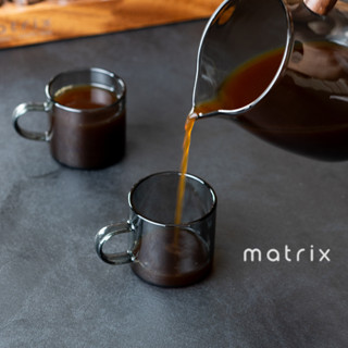 【Matrix】迷你耐熱玻璃馬克杯2入組 80ml 茶杯 分享杯 耐熱玻璃 咖啡杯 小茶杯
