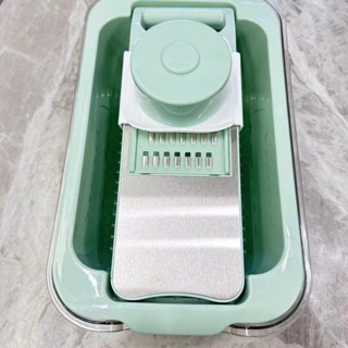 家用廚房切菜神器 家用土豆切絲器 多功能蘿卜擦刨絲 自帶瀝水籃 切菜神器 廚房切絲 多功能護手擦絲器 護手更安心