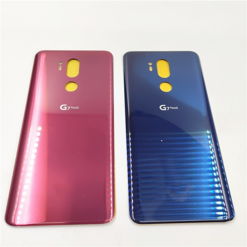 原裝玻璃外殼適用於 LG G7 ThinQ G710EM 電池蓋後後面板維修零件帶粘合劑