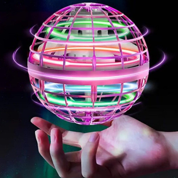 迴旋氣球飛碟UFO智能魔術球解壓黑科技迴旋球玩具禮品無人球